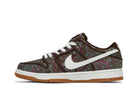Tênis Nike SB Dunk Low PRM Paisley Brown Marrom detalhe do solado
