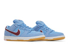 Tênis Nike SB Dunk Low PRM Phillies Azul detalhe do solado