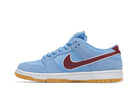 Tênis Nike SB Dunk Low PRM Phillies Azul vista traseira