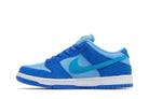 Tênis Nike SB Dunk Low Pro Blue Raspberry Azul detalhe do material