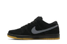 Tênis Nike Sb Dunk Low Pro Grey Black Preto detalhe do material