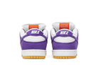 Tênis Nike SB Dunk Low Pro ISO Orange Label Court Purple Roxo detalhe do solado