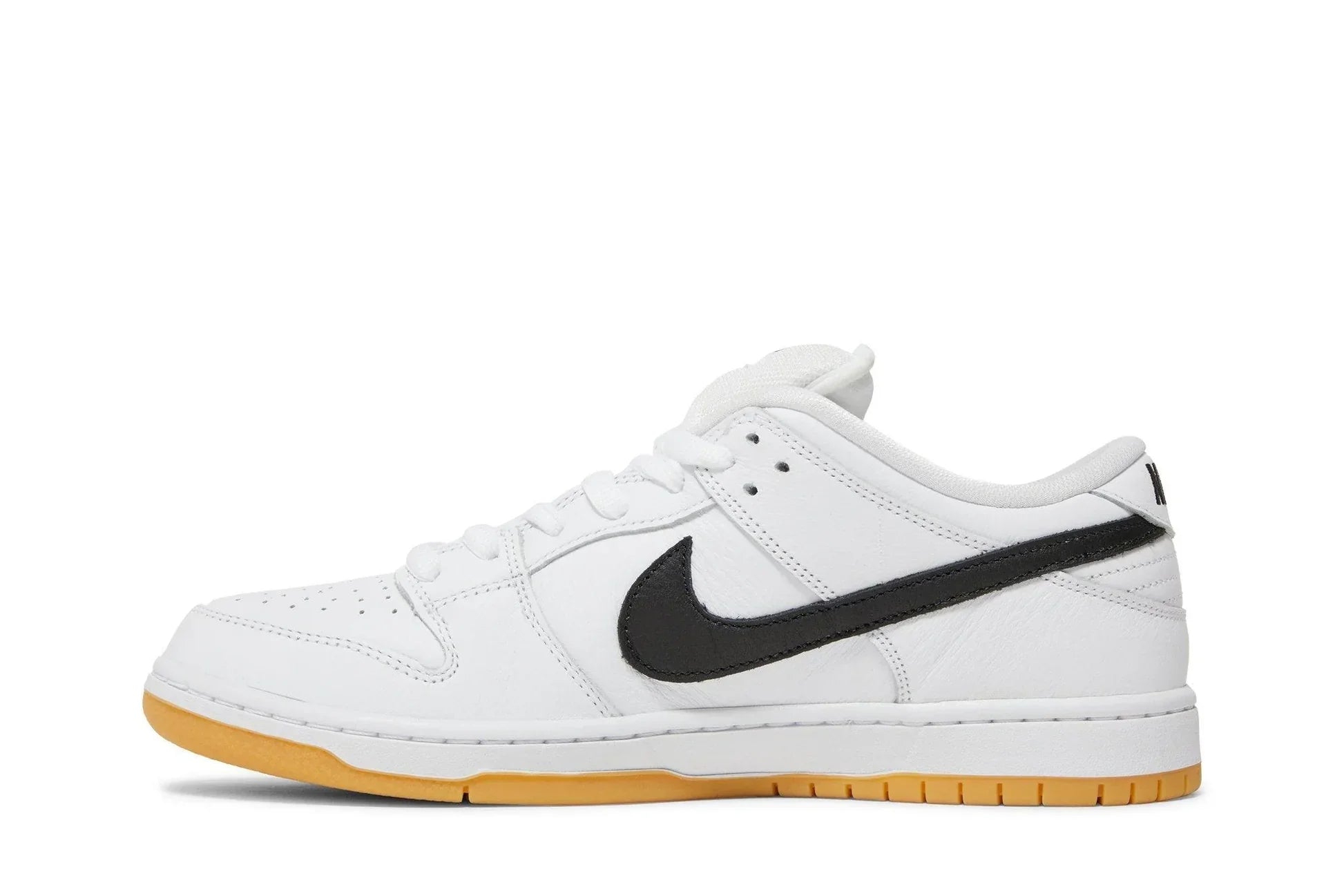 Tênis Nike SB Dunk Low Pro ISO White Gum Branco vista traseira