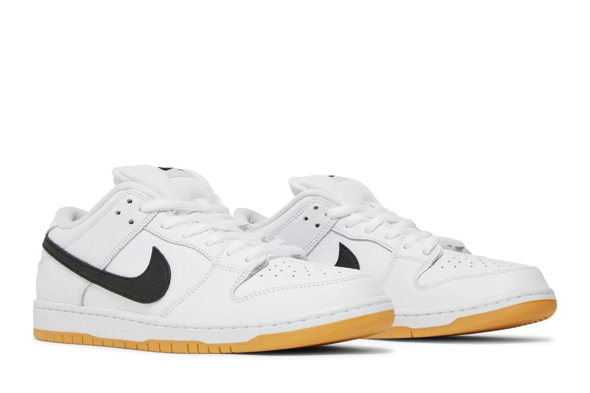 Tênis Nike SB Dunk Low Pro ISO White Gum Branco vista superior