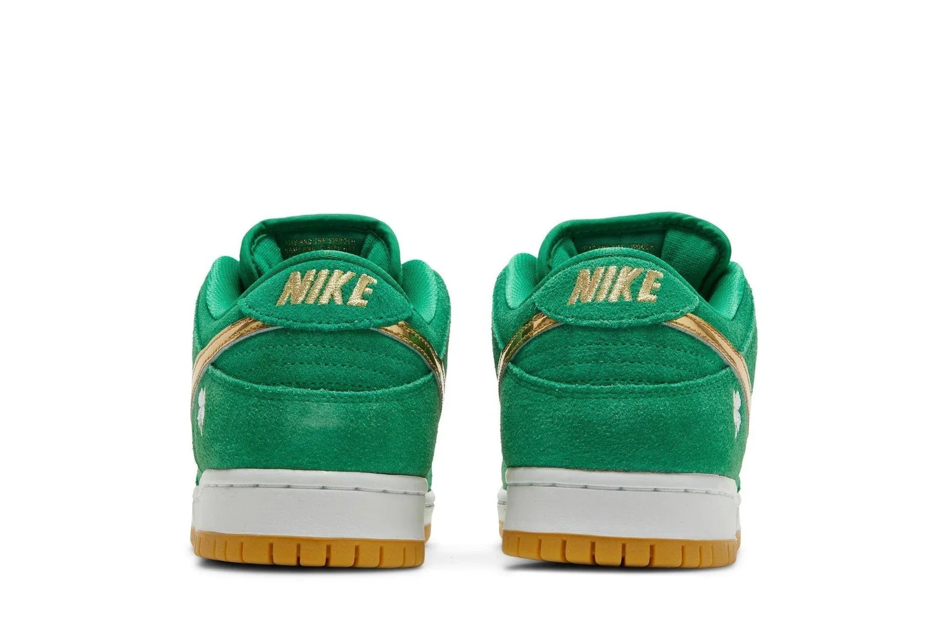 Tênis Nike SB Dunk Low Pro St. Patricks Day Verde detalhe do solado