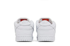 Tênis Nike Sb Dunk Low Pro Triple White Branco detalhe do material