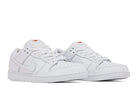 Tênis Nike Sb Dunk Low Pro Triple White Branco vista superior