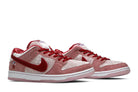 Tênis Nike SB Dunk Low Strangelove Rosa detalhe do material