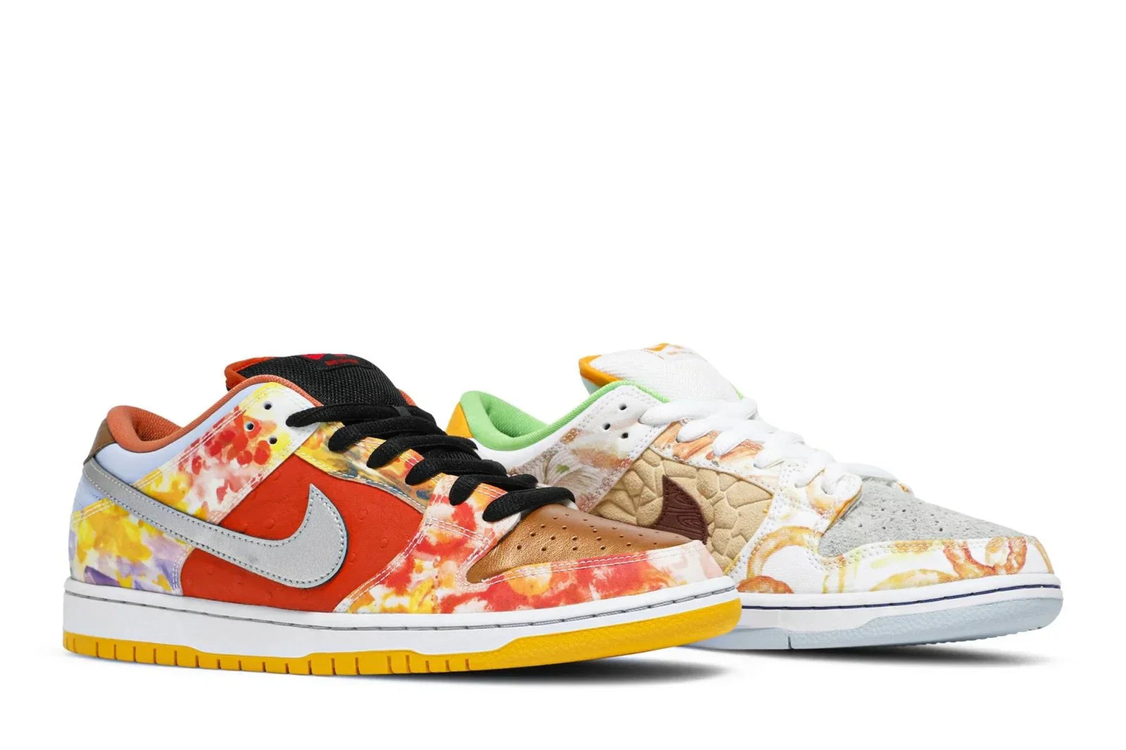Tênis Nike Sb Dunk Low Street Hawker Colorido detalhe do material
