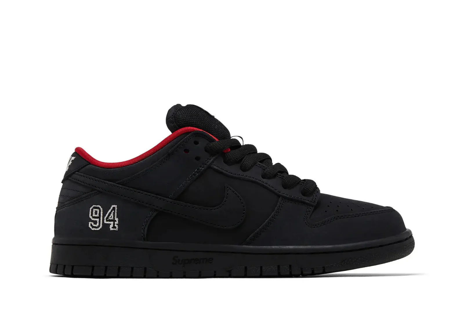Tênis Nike SB Dunk Low Supreme 94 Black Preto vista superior