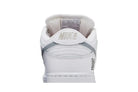 Tênis Nike SB Dunk Low Supreme 94 White Metallic Silver Branco detalhe do material