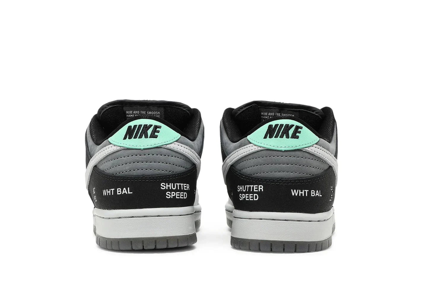 Tênis Nike SB Dunk Low VX 1000 Camcorder Cinza vista traseira