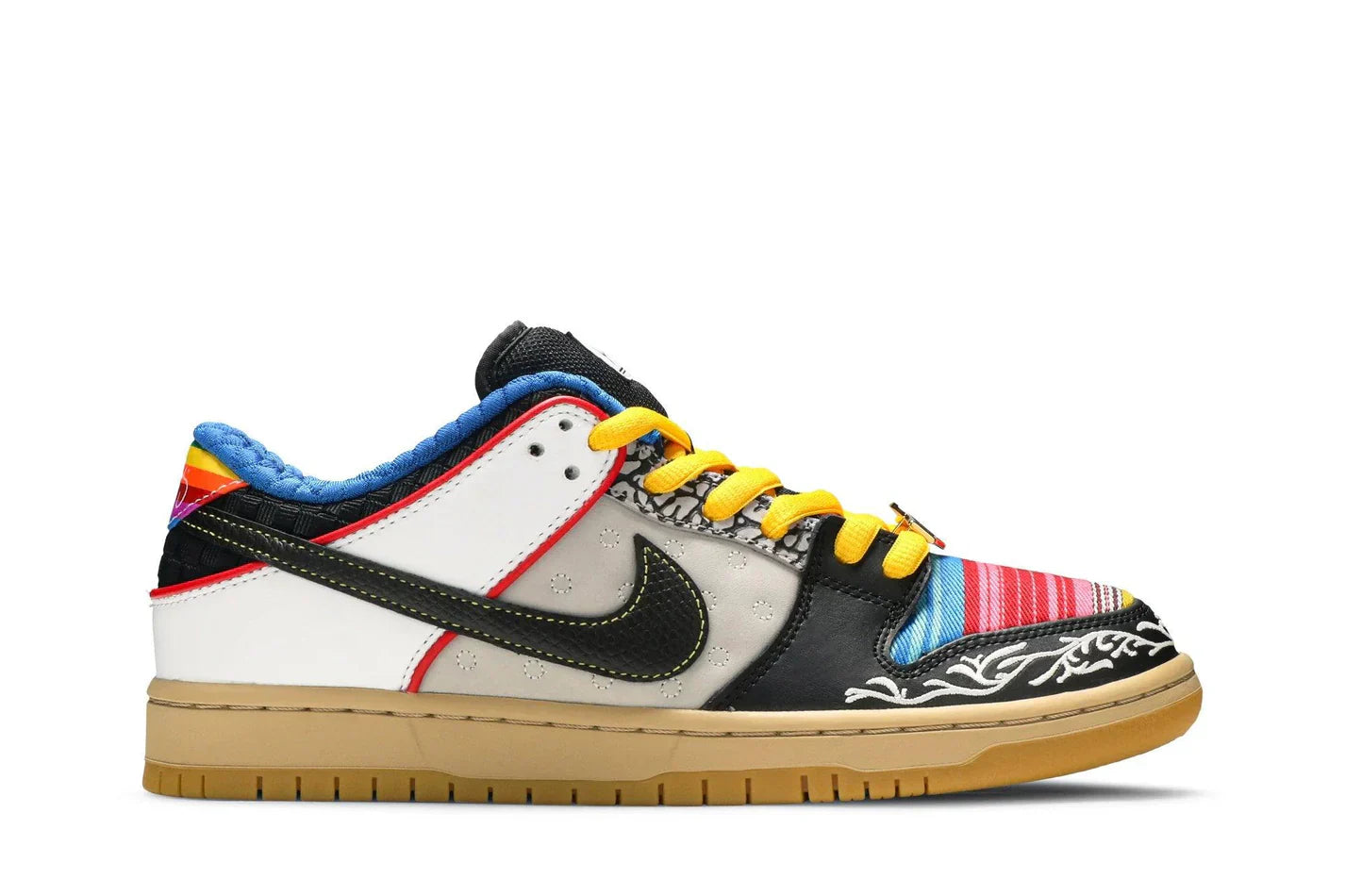 Tênis Nike SB Dunk Low What The P-Rod Colorido vista lateral
