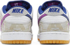 Tênis Nike Sb Dunk Low x Rayssa Leal Bege detalhe do material