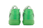Tênis Off-White x Nike Air Force 1 Low Green Brooklyn Verde detalhe do material