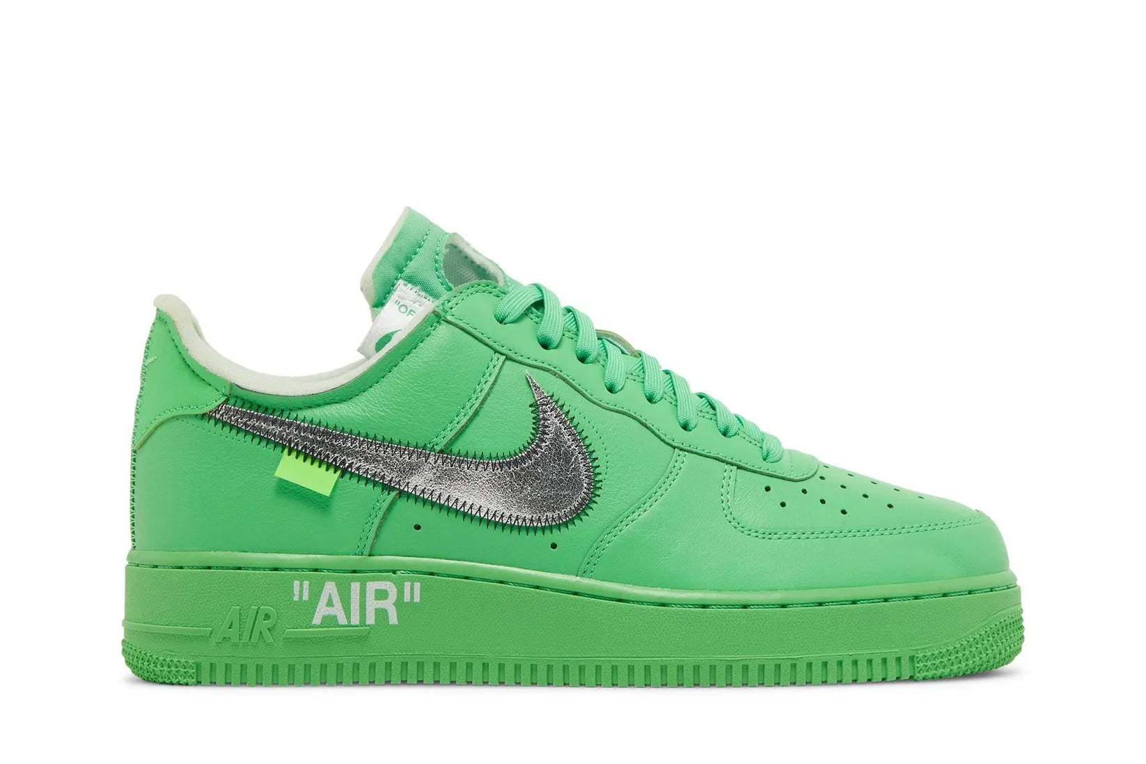Tênis Off-White x Nike Air Force 1 Low Green Brooklyn Verde vista superior