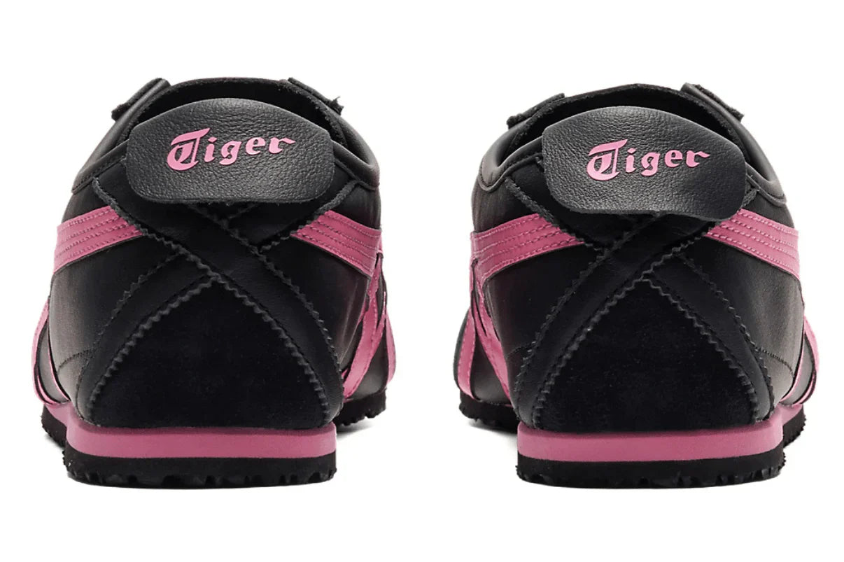 Tênis Onitsuka Tiger Mexico 66 Black/Dragon Fruit Preto vista traseira
