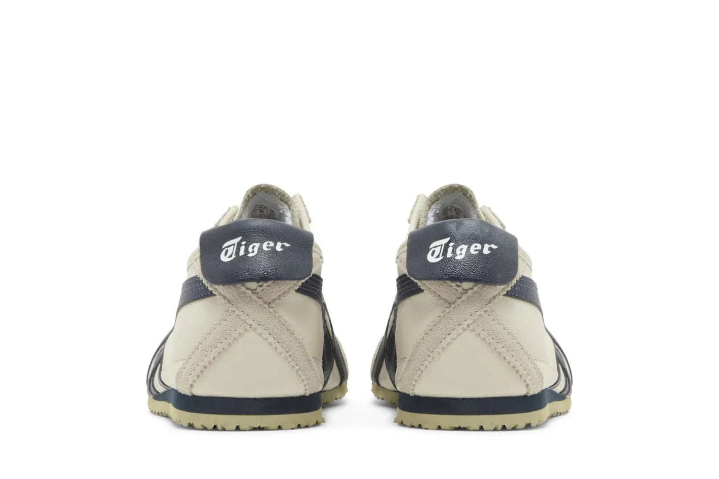 Tênis Onitsuka Tiger México 66 SD Brich Peacoat Bege vista traseira