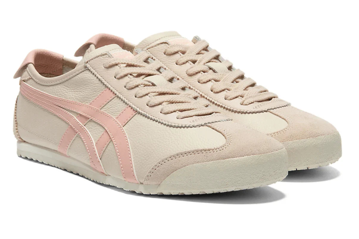 Tênis Onitsuka Tiger Mexico 66 Oatmeal Ginger Peach Rosa detalhe interno