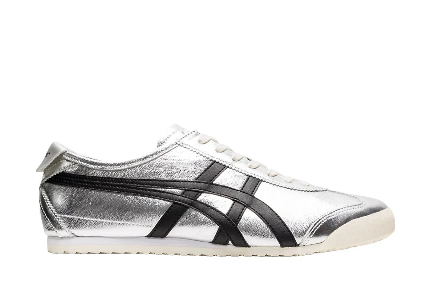 Tênis Onitsuka Tiger Mexico 66 Pure Silver Black Cinza vista superior