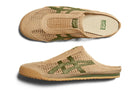 Tênis Onitsuka Tiger Mexico 66 Sabot Beige Green Bege detalhe do material