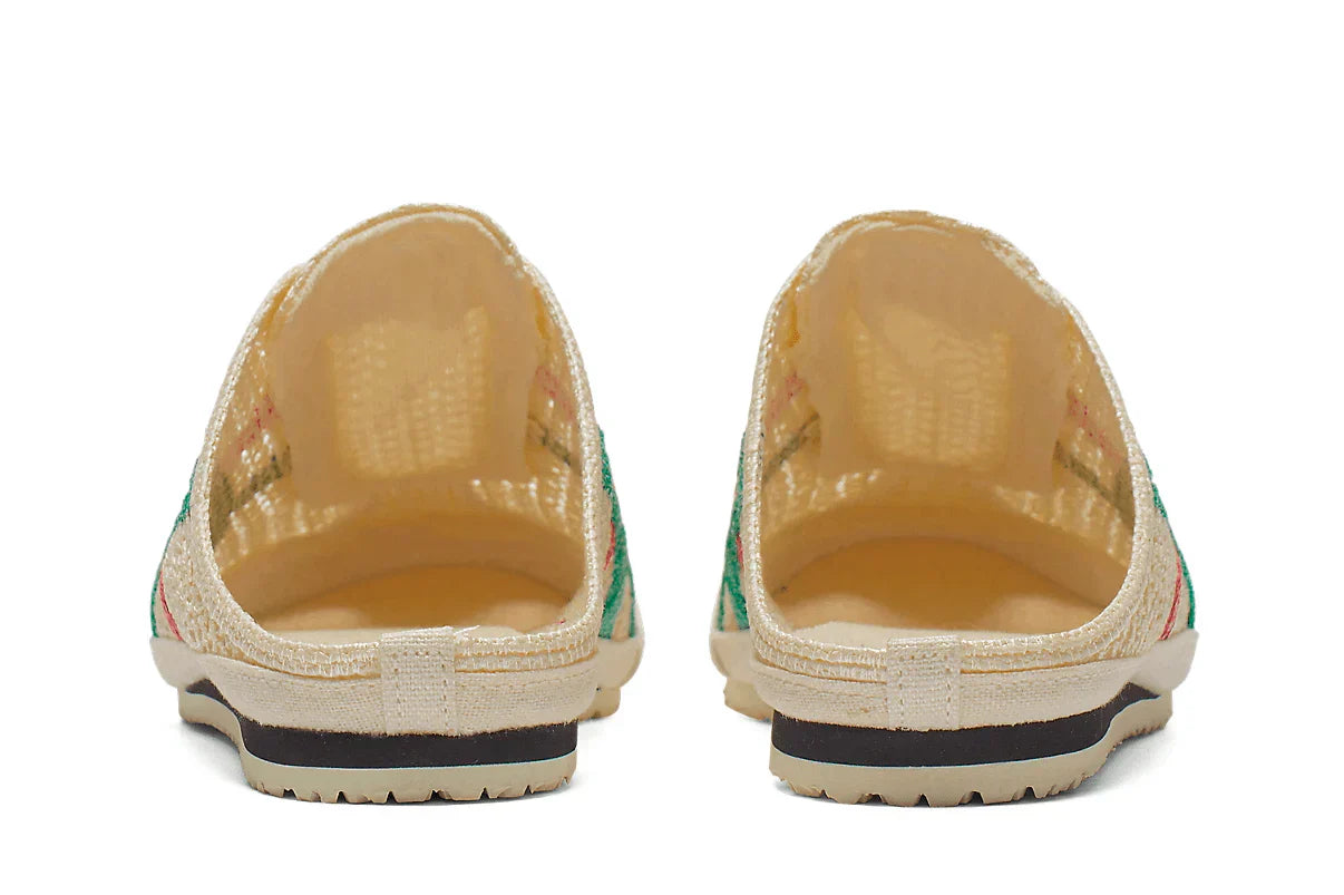 Tênis Onitsuka Tiger Mexico 66 Sabot Cream Kale Bege detalhe frontal