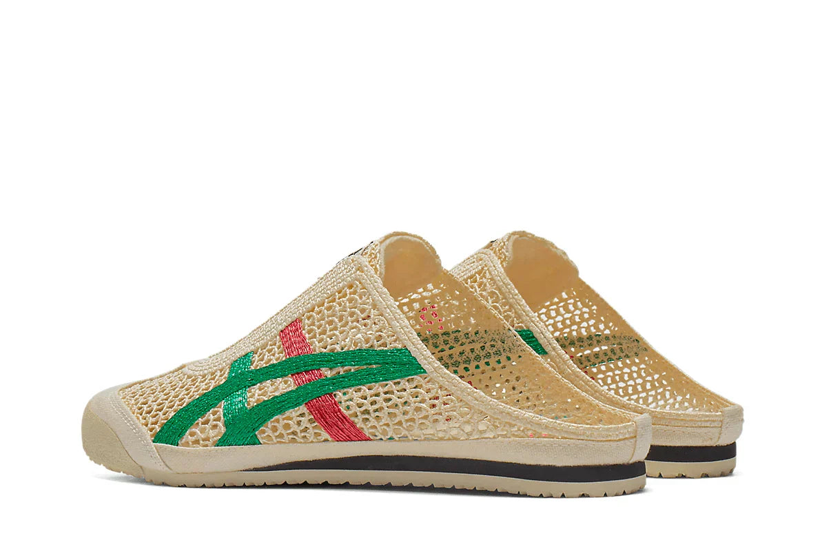 Tênis Onitsuka Tiger Mexico 66 Sabot Cream Kale Bege detalhe do solado