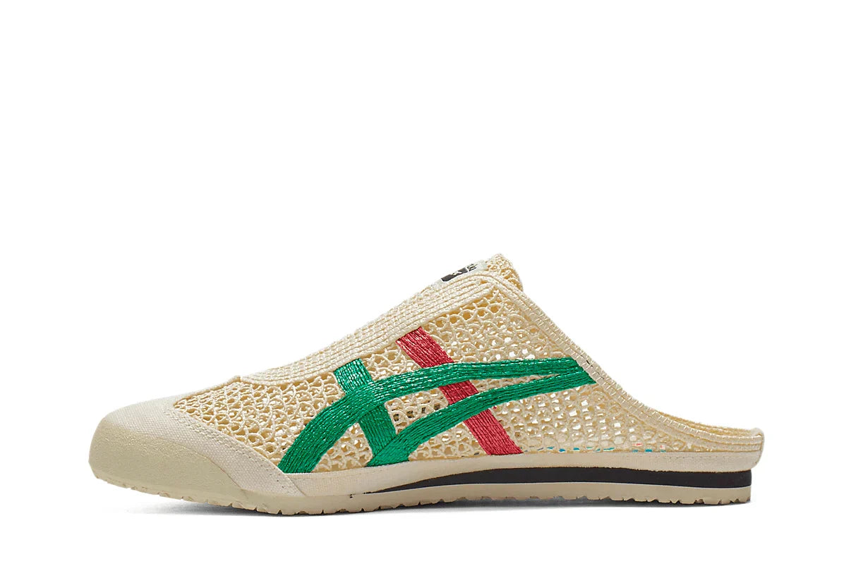 Tênis Onitsuka Tiger Mexico 66 Sabot Cream Kale Bege detalhe interno