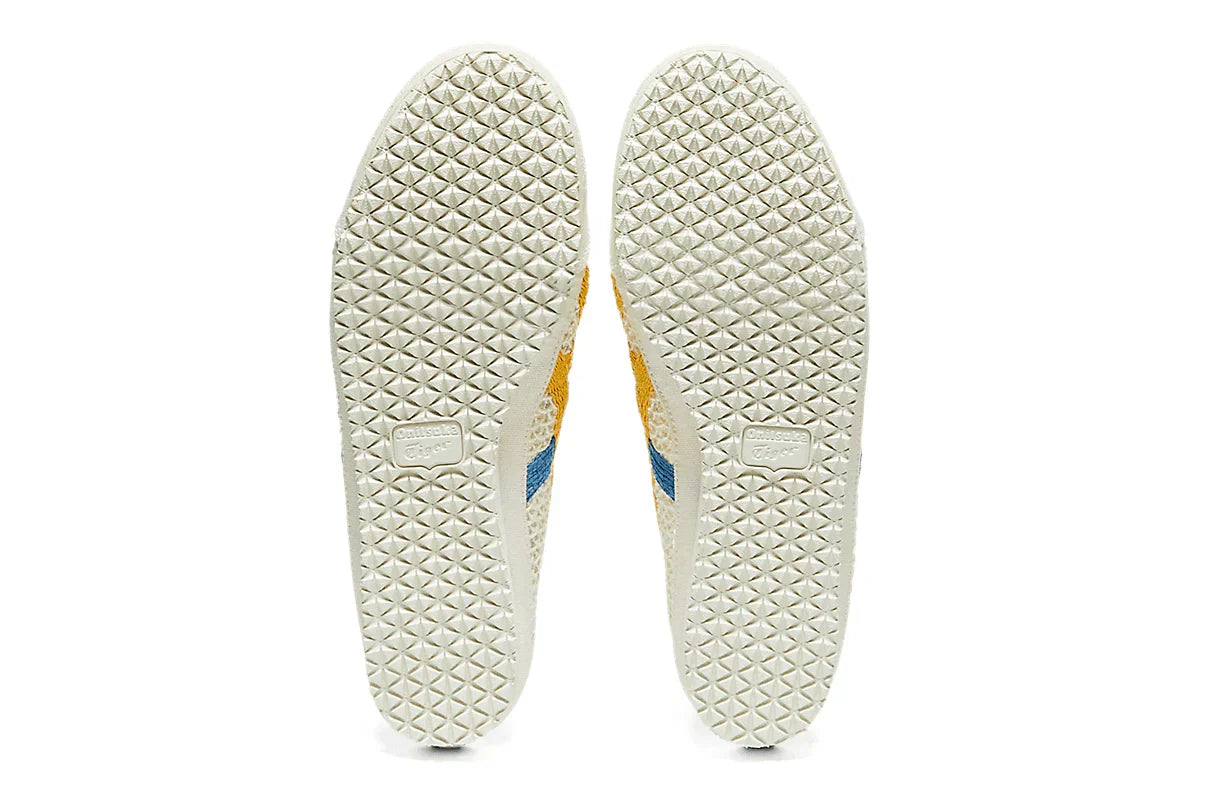 Tênis Onitsuka Tiger Mexico 66 Sabot Cream Mustard Bege detalhe lateral