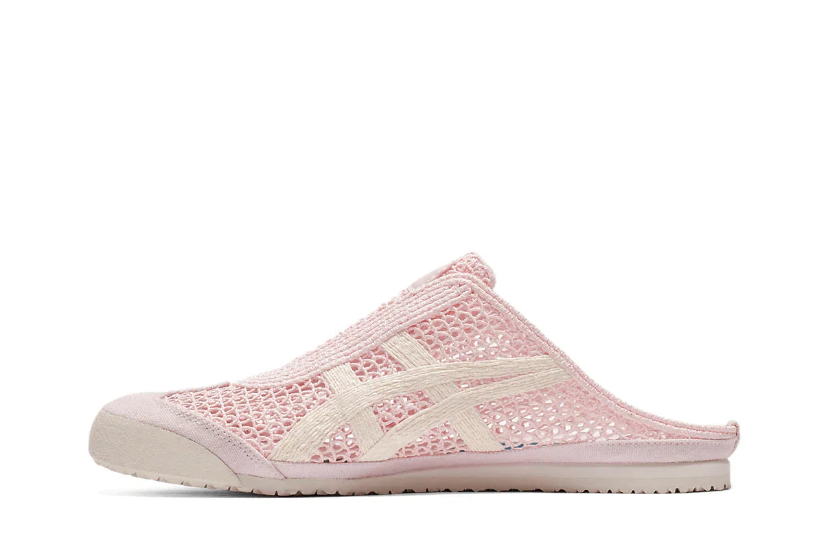 Tênis Onitsuka Tiger Mexico 66 Sabot Crystal Pink Cream Rosa detalhe interno