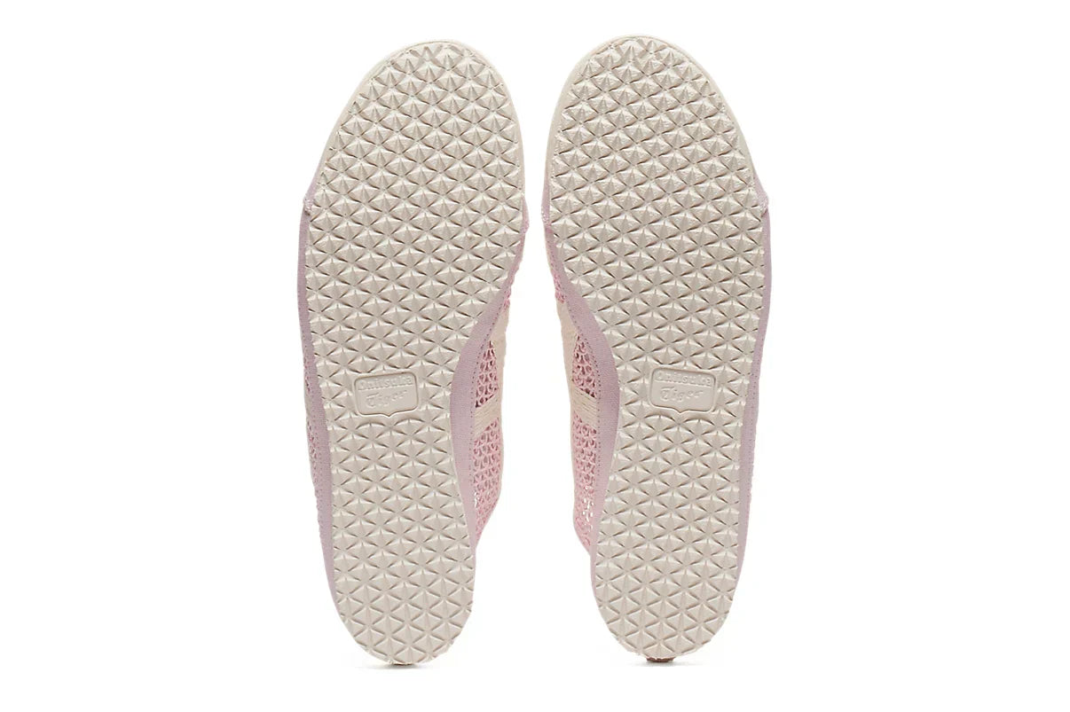Tênis Onitsuka Tiger Mexico 66 Sabot Crystal Pink Cream Rosa detalhe lateral