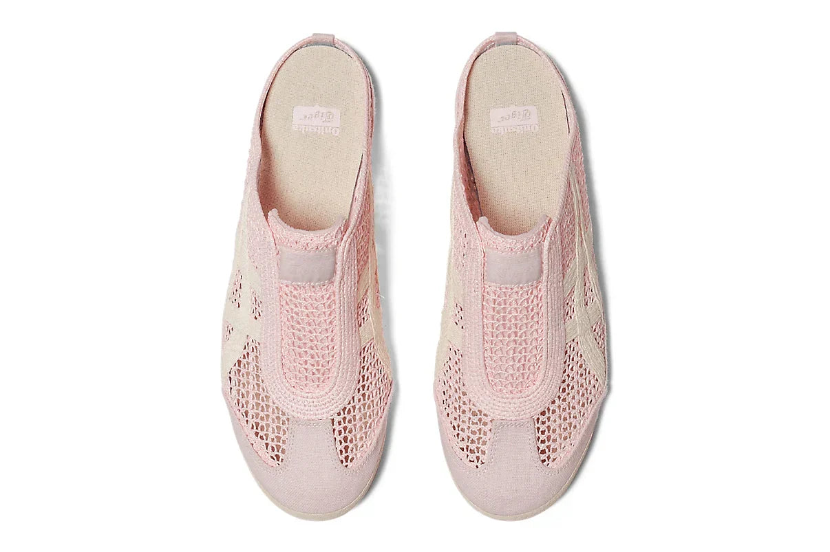 Tênis Onitsuka Tiger Mexico 66 Sabot Crystal Pink Cream Rosa vista traseira