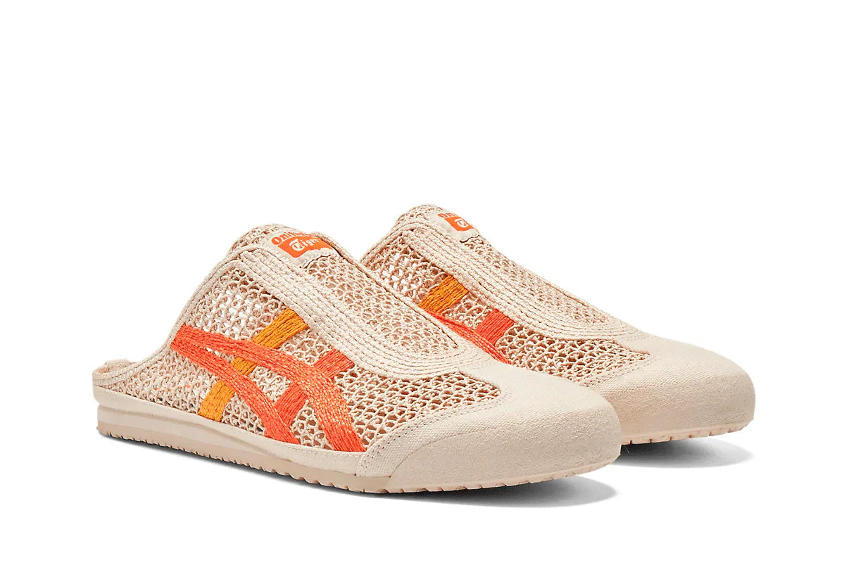 Tênis Onitsuka Tiger Mexico 66 Sabot Oatmeal Habanero Bege vista superior