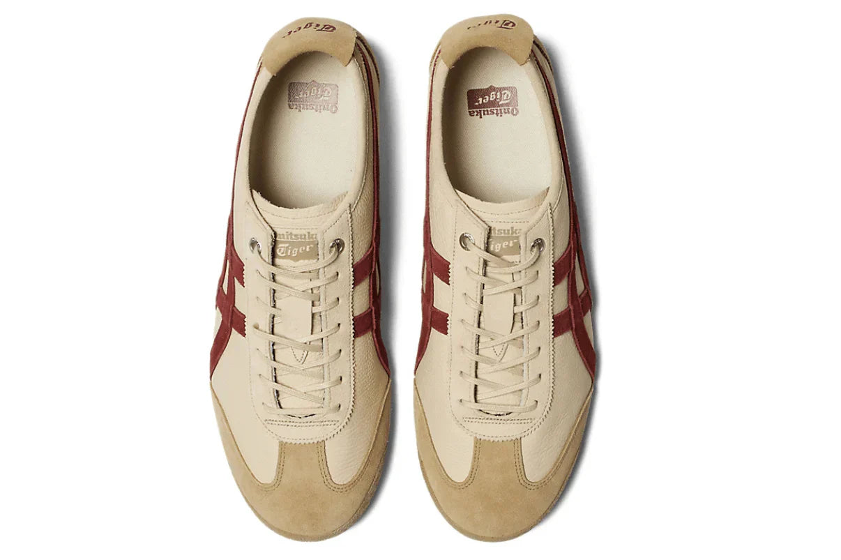 Tênis Onitsuka Tiger Mexico 66 SD Beige Beet Juice Bege vista superior