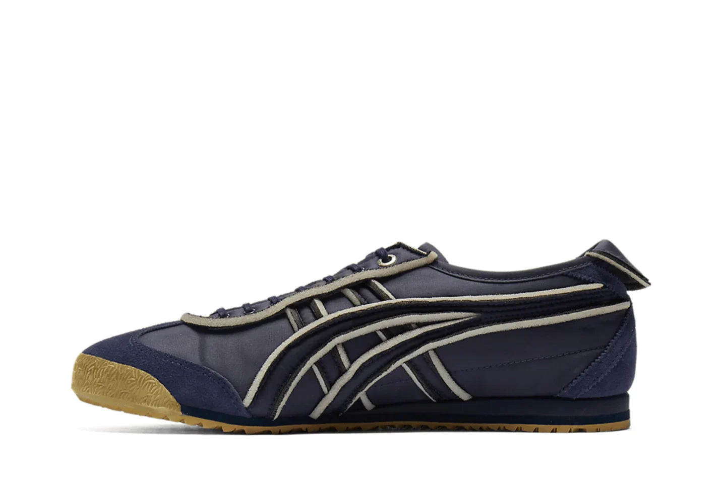 Tênis Onitsuka Tiger Mexico 66 SD Exposed Foam Peacoat Azul detalhe do material