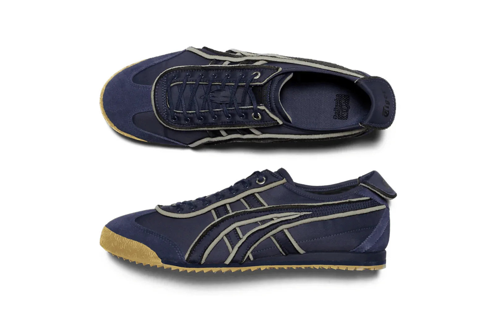 Tênis Onitsuka Tiger Mexico 66 SD Exposed Foam Peacoat Azul detalhe frontal