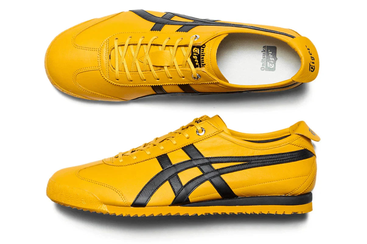 Tênis Onitsuka Tiger Mexico 66 SD Kill Bill Amarelo detalhe do material
