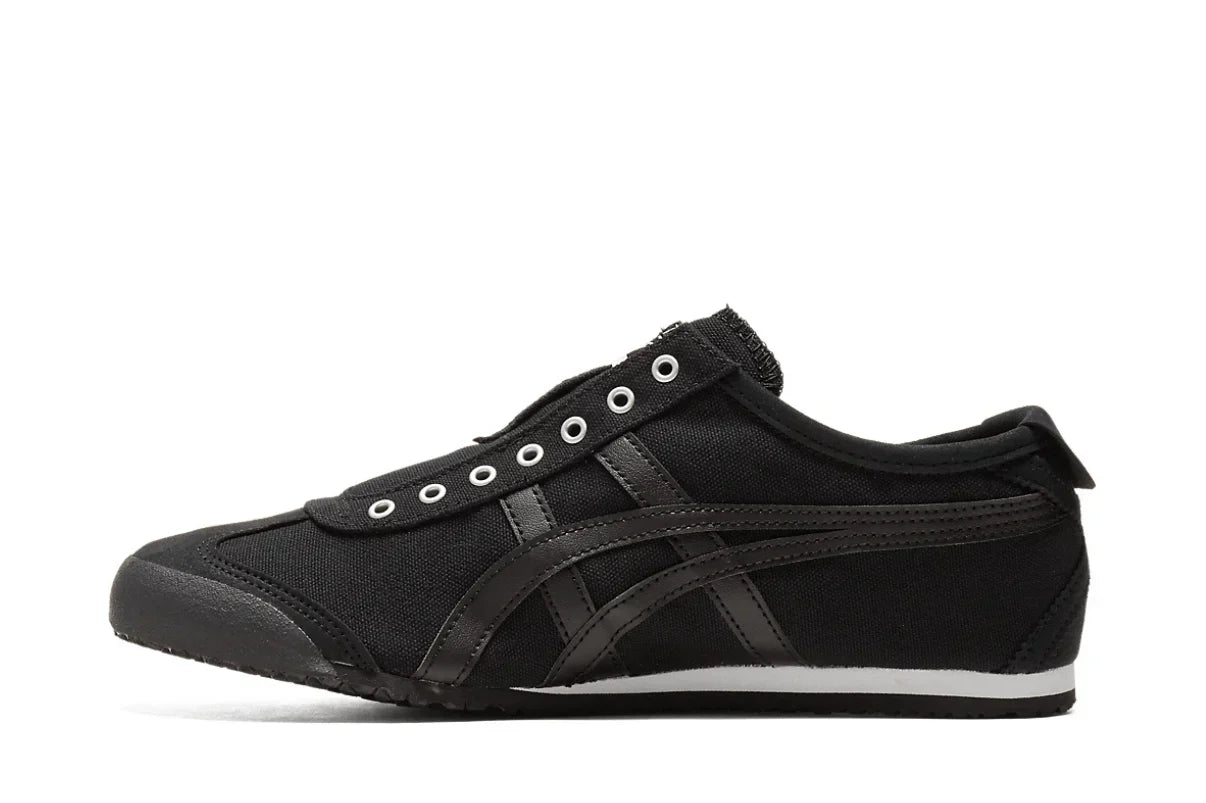 Tênis Onitsuka Tiger Mexico 66 Slip-On Black Preto detalhe interno