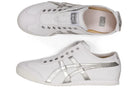 Tênis Onitsuka Tiger Mexico 66 Slip-On White Pure Silver Prateado detalhe do material
