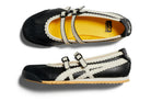 Tênis Onitsuka Tiger Mexico 66 TGRS Black/Cream Preto detalhe do material