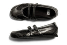Tênis Onitsuka Tiger Mexico 66 TGRS Black/Gunmetal Glitter Pack Preto detalhe do material