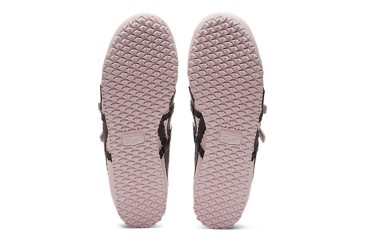 Tênis Onitsuka Tiger Mexico 66 TGRS Crystal Pink/Graphite Grey Rosa detalhe lateral