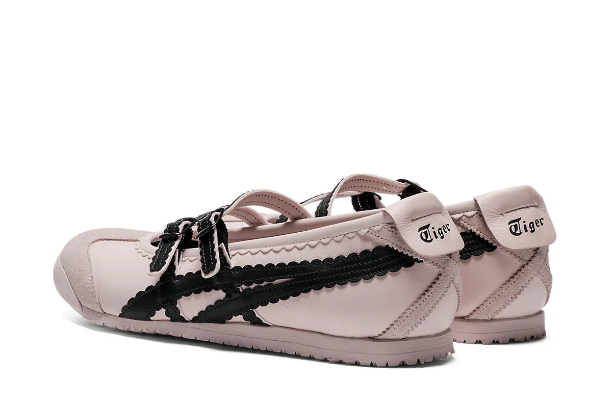 Tênis Onitsuka Tiger Mexico 66 TGRS Crystal Pink/Graphite Grey Rosa detalhe do solado