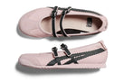 Tênis Onitsuka Tiger Mexico 66 TGRS Crystal Pink/Graphite Grey Rosa detalhe do material