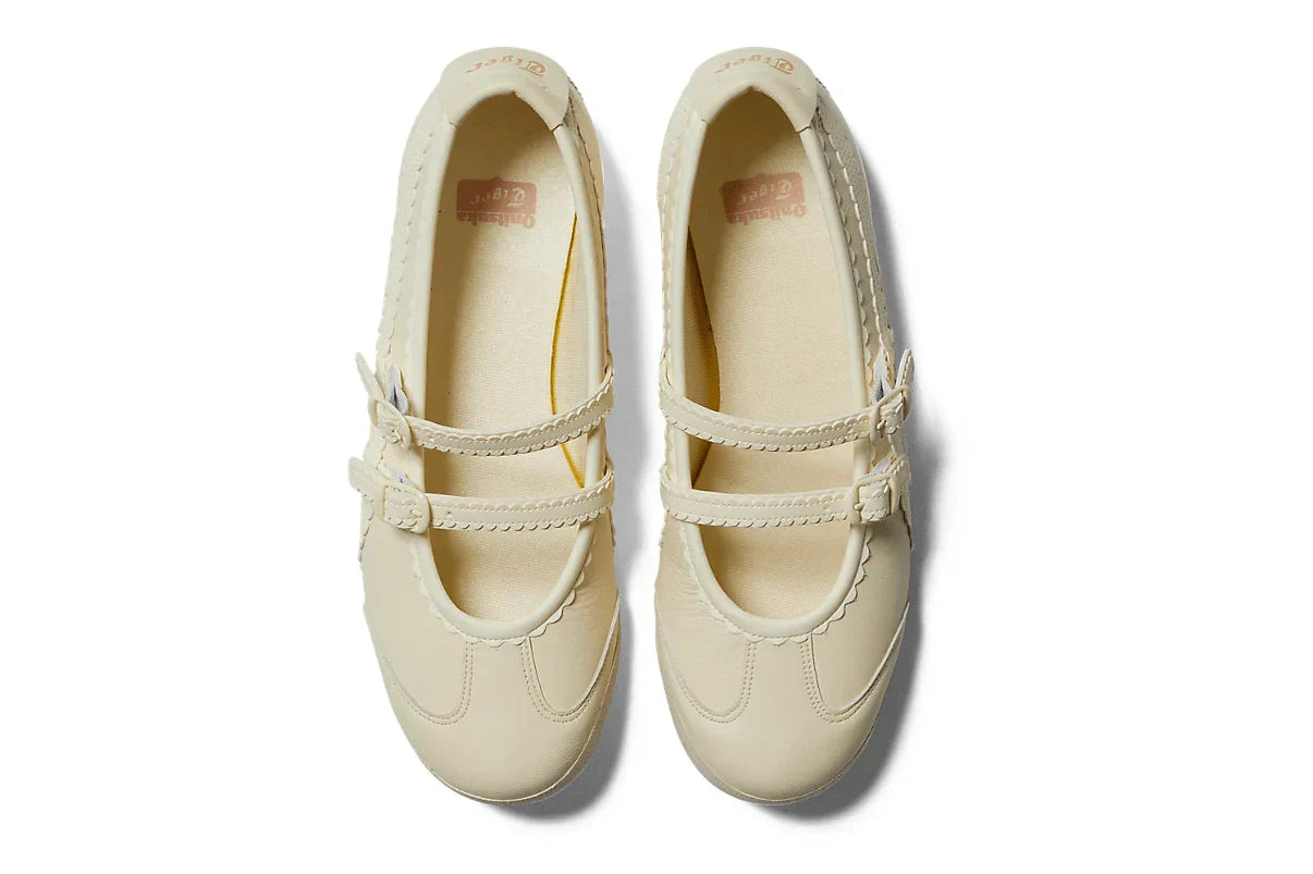 Tênis Onitsuka Tiger Mexico 66 TGRS Ivory/Cream Bege vista traseira