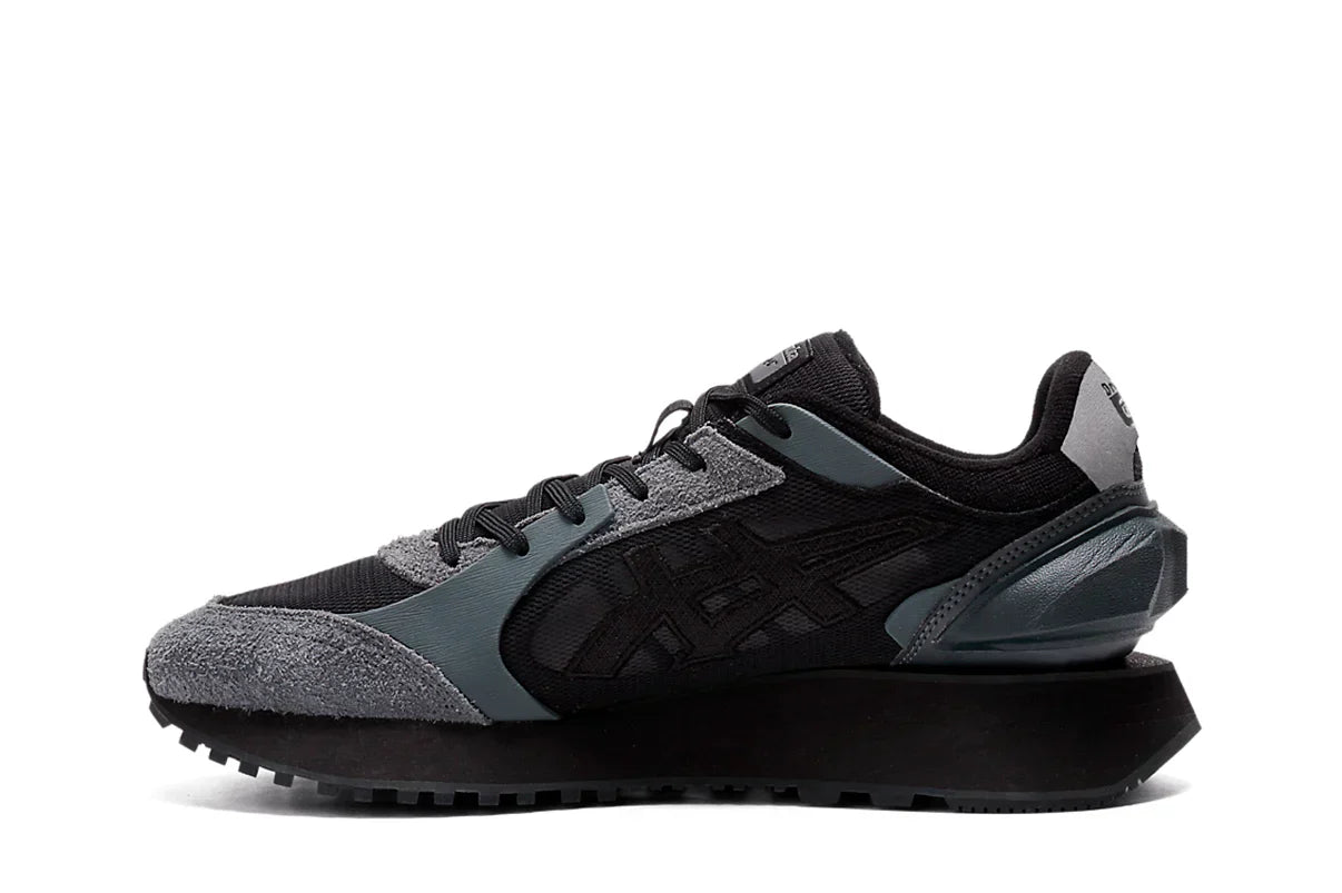 Tênis Onitsuka Tiger Moage Black Carrier Grey Preto detalhe frontal