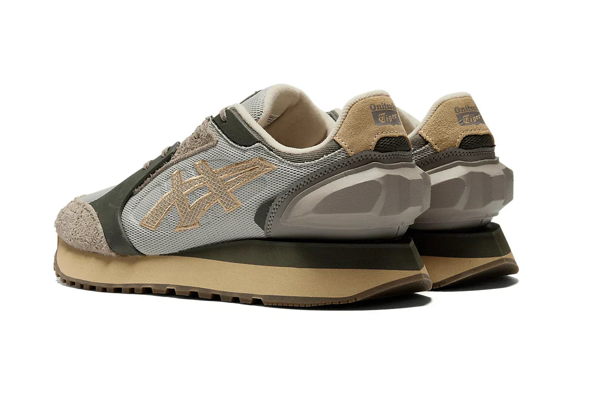 Tênis Onitsuka Tiger Moage Co Oyster Grey/Feather Grey Cinza detalhe do solado