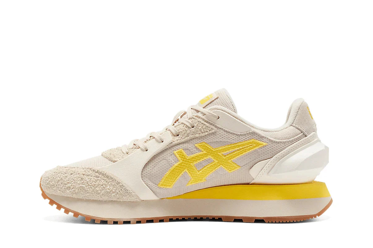 Tênis Onitsuka Tiger Moage Mineral Beige/Vibrant Yellow Bege detalhe interno