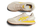 Tênis Onitsuka Tiger Moage Mineral Beige/Vibrant Yellow Bege detalhe do material