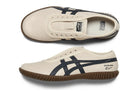 Tênis Onitsuka Tiger Tsunahiki Slip-On Birch/Indigo Navy Bege detalhe lateral